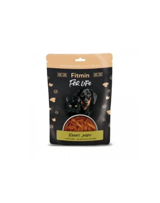 FITMIN For Life rabbit jerky câini și pisici gustări naturale iepure 70 g