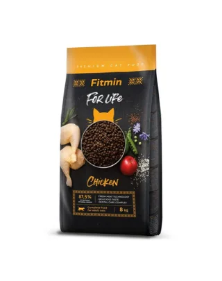 FITMIN Cat For Life Adult Chicken 8 kg cu pui pentru pisici adulte