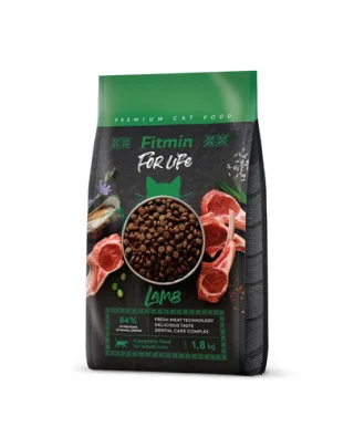 FITMIN Cat For Life Adult Lamb 1,8 kg hrana cu miel pentru pisici adulte