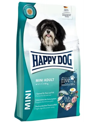 HAPPY DOG Fit &amp; Vital Adult Mini 4 kg hrană uscată pentru câini talie mică