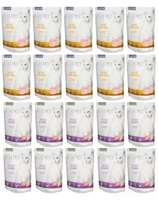 PIPER Animals Cat Sterilised mix plicuri hrana 20x100 g dupa sterilizare pisica