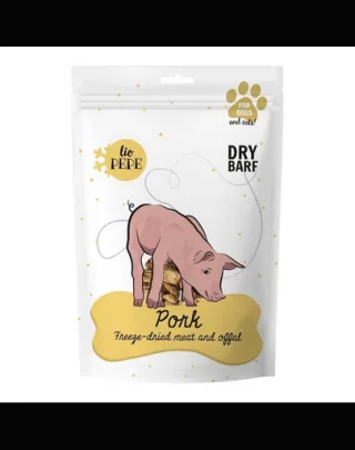 PAKA ZWIERZAKA PEPE Freeze-dried carne liofilizata pentru caini si pisici, file de porc 60g