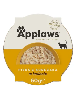 Hrană umedă pisici pui și orez APPLAWS 60 g