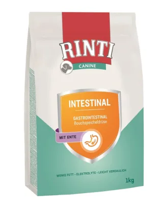 RINTI Canine Intestinal Duck cu rata 1 kg hrana veterinara pentru caini