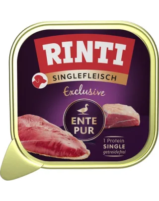 RINTI Singlefleisch Pure 150g hrană umedă monoproteică câini, cu rață