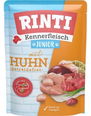 RINTI Junior pui 400g hrană umedă completă căței