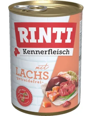 RINTI Kennerfleisch Salmon conserva hrana caini 400 g cu somon