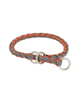Zgardă semi-strangulantă câini XS TRIXIE Cavo 25–31 cm textilă ruginiu/grafit