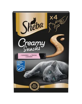 Snack cremos pisici somon SHEBA Creamy Snacks 4x12 g