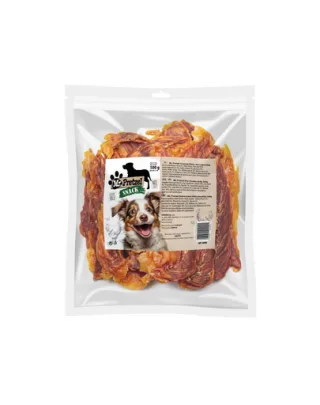Recompense câini fâșii uscate de pui bogate în proteină MR. PRETZEL 500g