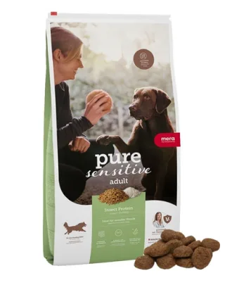 Hrană câini proteină insecte MERA Pure Sensitive Adult 4 kg hipoalergenică fără gluten