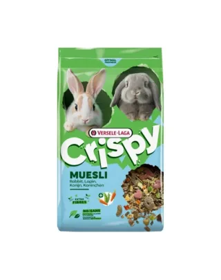 Hrană iepuri pitici muesli VERSELE-LAGA Crispy 850 g fibre digestie