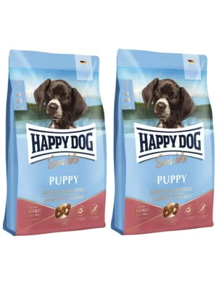 HAPPY DOG Sensible Puppy Salmon 20 kg (2x10 kg) hrana catelusi cu sensibilitati