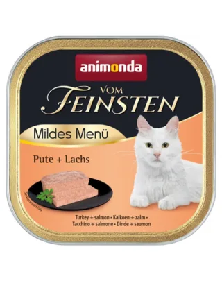 ANIMONDA Vom Feinsten Mild hrană umedă tip pate pentru pisici cu curcan și somon 100 g