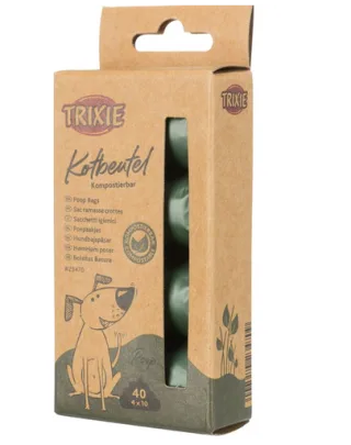 TRIXIE Pungi biodegradabile pentru excremente 4x10 buc.