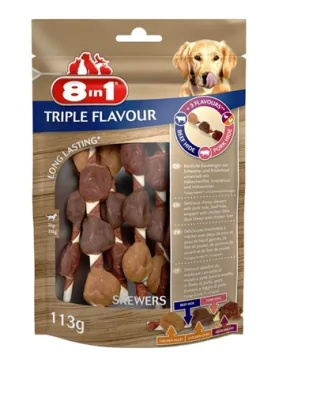 8IN1 Recompense Triple Flavour Skewers Frigărui cu carne 6 buc.