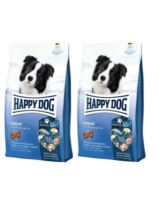 HAPPY DOG Supreme Fit&amp;VItal Junior 2 kg (2x1 kg) hrana catelusi
