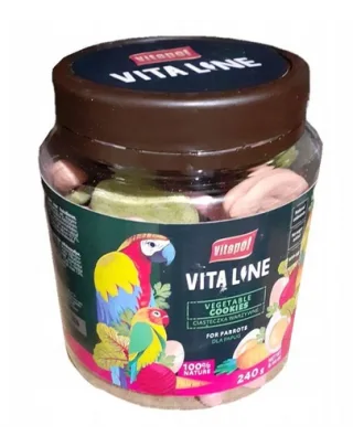VITAPOL Biscuiti pentru papagali, vegetali 240 g