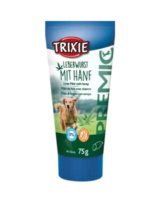 TRIXIE PREMIO pate de ficat pentru caini, cu canepa 75 g