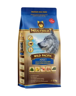 WOLFSBLUT Wild Pacific Adult Mancare uscata caine, cu peste si cartofi 12,5 kg