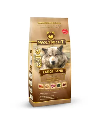 WOLFSBLUT Range Lamb Adult Sac hrana caine, cu miel si orez brun 12,5 kg