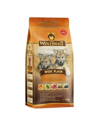 Hrana pentru catei WOLFSBLUT Wide Plain Puppy 12,5 kg carne de cal si cartof dulce