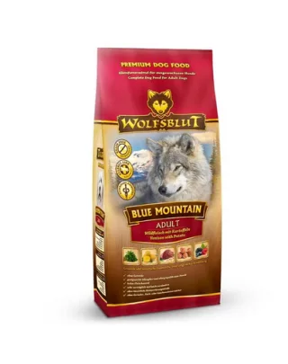 WOLFSBLUT Adult Blue Mountain Sac hrana cu vanat si iepure, pentru caini 12,5 kg