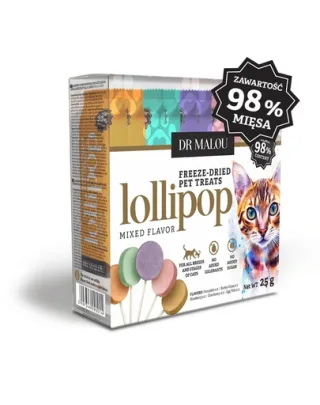 Recompense pisici acadea liofilizată carne DR MALOU Mixed Flavor 25 g (15 buc)