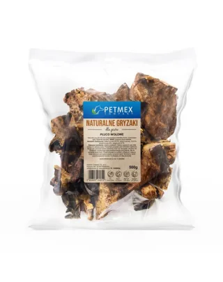 Plămân de vită câini snack natural ușor PETMEX 500 g