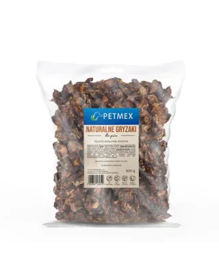 Plămân de vită cub câini snack natural recompensă PETMEX 500 g
