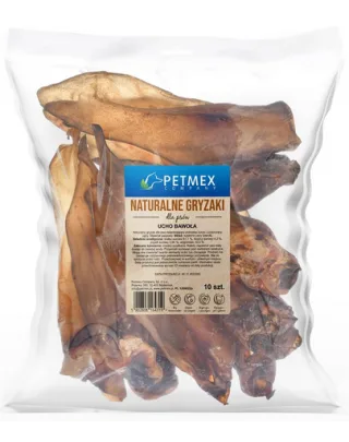 Ureche de bivol câini pentru curățarea dinților prin ros PETMEX 10 buc