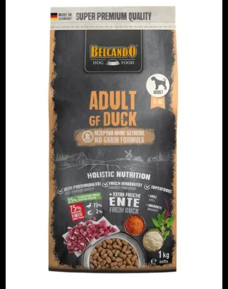 Hrană câini fără cereale rață digestie sensibilă BELCANDO Adult 1 kg