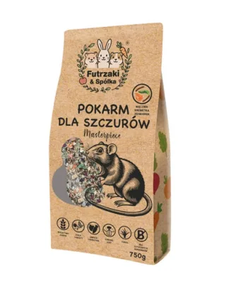 Hrană șobolani mix natural cu proteine animale KUCHNIA SZEFA 750 g