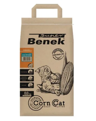 BENEK Super Corn Cat Asternut pentru litiera, cu miros briza de mare14 l