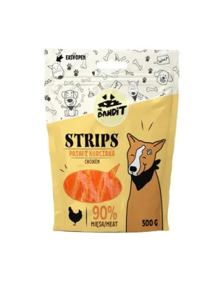 MR. BANDIT Strips Fasii de pui, recompense caini 500 g