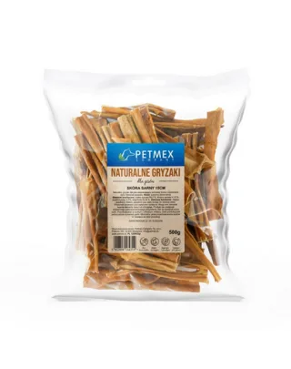 Piele de căprioară recompensă câini alergici naturală monoproteică PETMEX 15cm 500g