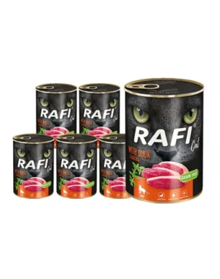 DOLINA NOTECI RAFI Cat Hrana umeda pentru pisici, cu rata 12x400 g