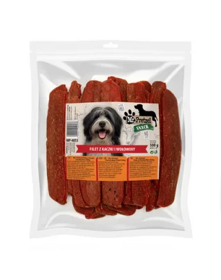 Recompense câini rață și vită fără cereale MR. PRETZEL Filet 500 g