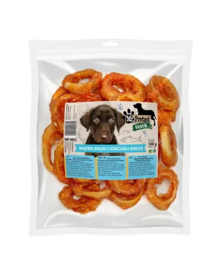 Recompense moi câini pui și cod MR. PRETZEL 500 g