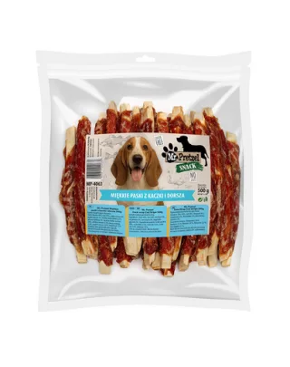 Fâșii moi recompense câini cu pește și rață MR. PRETZEL 500 g