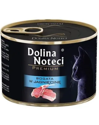 DOLINA NOTECI Premium Bogată în miel - pentru pisici adulte 185 g