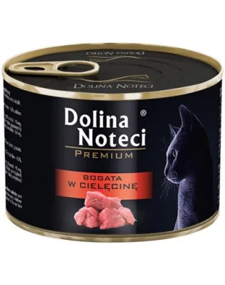 DOLINA NOTECI Premium Bogată în carne de vițel - pentru pisici adulte 185 g