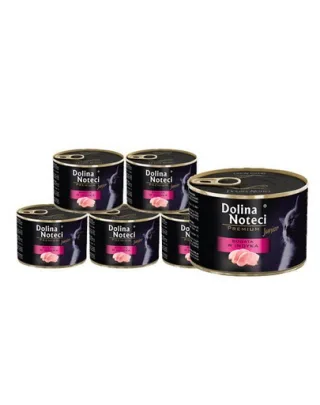 Hrană umedă pisoi peste 3 luni DOLINA NOTECI Premium Junior 12x185 g curcan