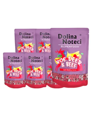 Hrană umedă câini căprioară și vită DOLINA NOTECI SuperFood 10x300 g