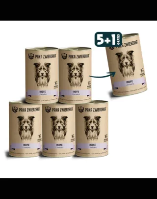 PAKA ZWIERZAKA Hrana umeda pentru caini adulti, cu merisoare si curcan 6 x 400 g