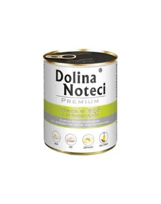 Hrană umedă câini adulți mix economic 24x800 g DOLINA NOTECI Premium vânat și gâscă cu cartofi