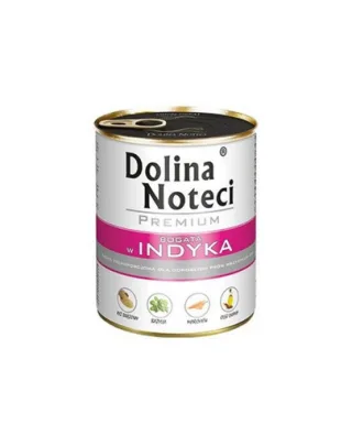 Hrană umedă câini adulți 24x800 g DOLINA NOTECI Premium curcan și vită