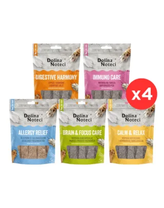 Recompense funcționale câini set 5 beneficii 20x100 g DOLINA NOTECI Smart Chews
