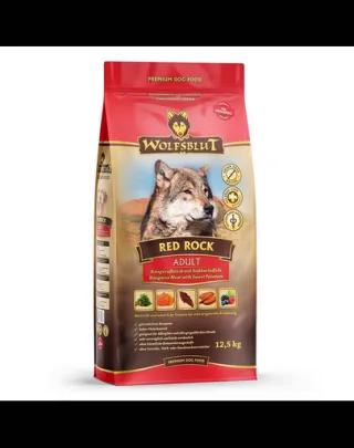 WOLFSBLUT Red Rock Adult hrana uscata pentru caini alergici cu carne de cangur si dovleac 12,5 kg