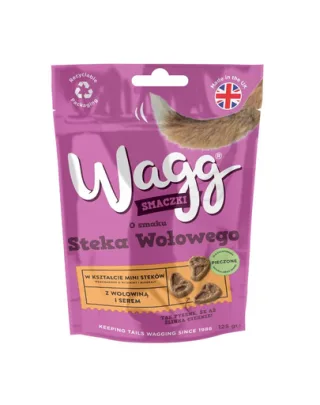 WAGG Mini Steaks cu vită și brânză 125 g recompense pentru câini